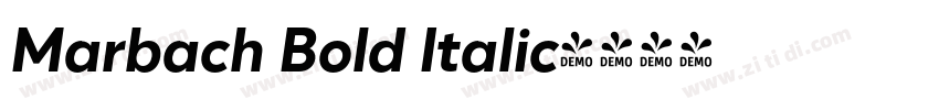 Marbach Bold Italic字体转换